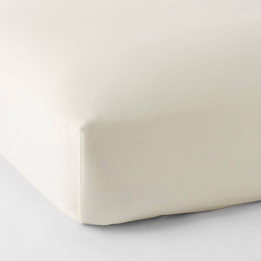 The Company Store Legends Hotel Ivory 450-Thread Count Wrinkle-Free Supima Cotton Sateen Twin XL Fitted Sheet