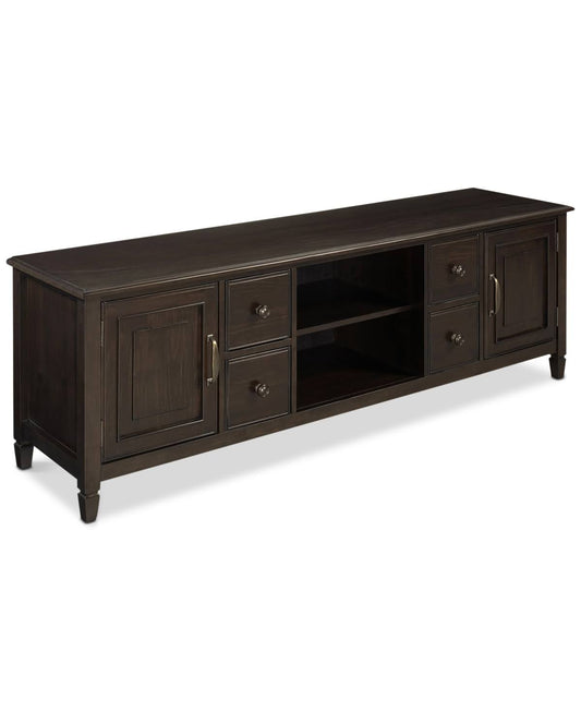 Simpli Home Connaught 72 inch Wide TV Stand, Brown