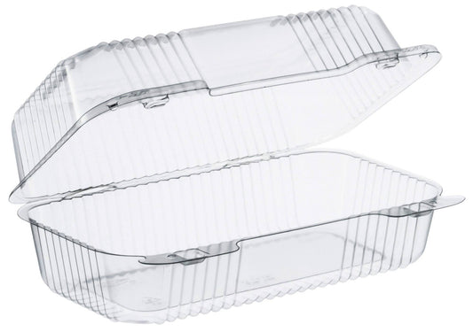 Dart StayLock Clear Hinged Lid Containers, 5.4 x 9 x 3.5, 250/Carton