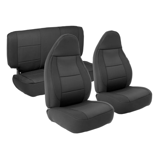 Smittybilt 471201 Front/Rear Black Neoprene Seat Cover