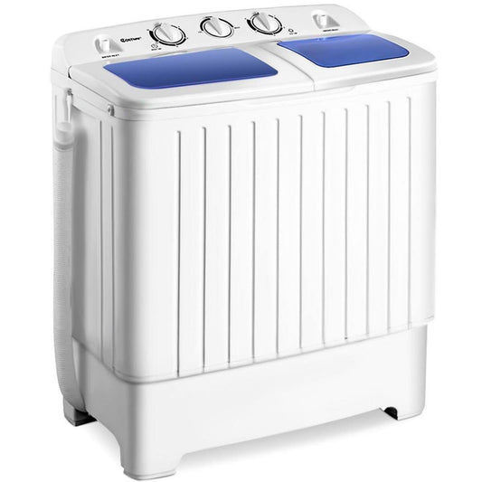 Costway EP23635 Mini Compact Twin Tub 17.6lb Washing Machine