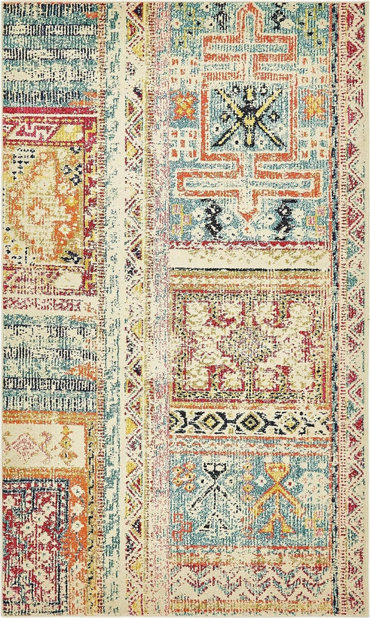 Unique Loom Codex Monterey Area Rug - 5 x 8 Multi