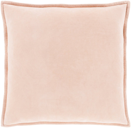 Surya CV029-1818P Cotton Velvet 18 x 18 inch Peach Pillow Kit Square