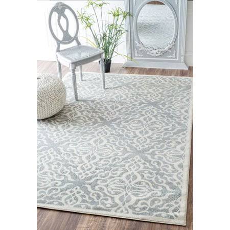 Darby Home Co Shoals Silver Area Rug - Rug Size: 5 x 75