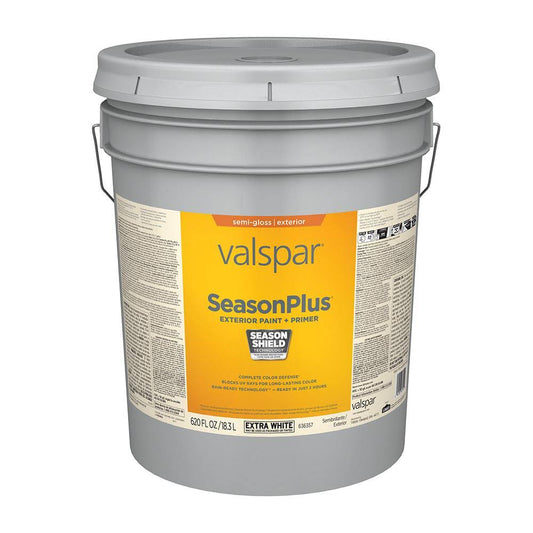 Valspar SeasonPlus Semi-Gloss Exterior Tintable Paint (5-Gallon) | 007.0636357.008