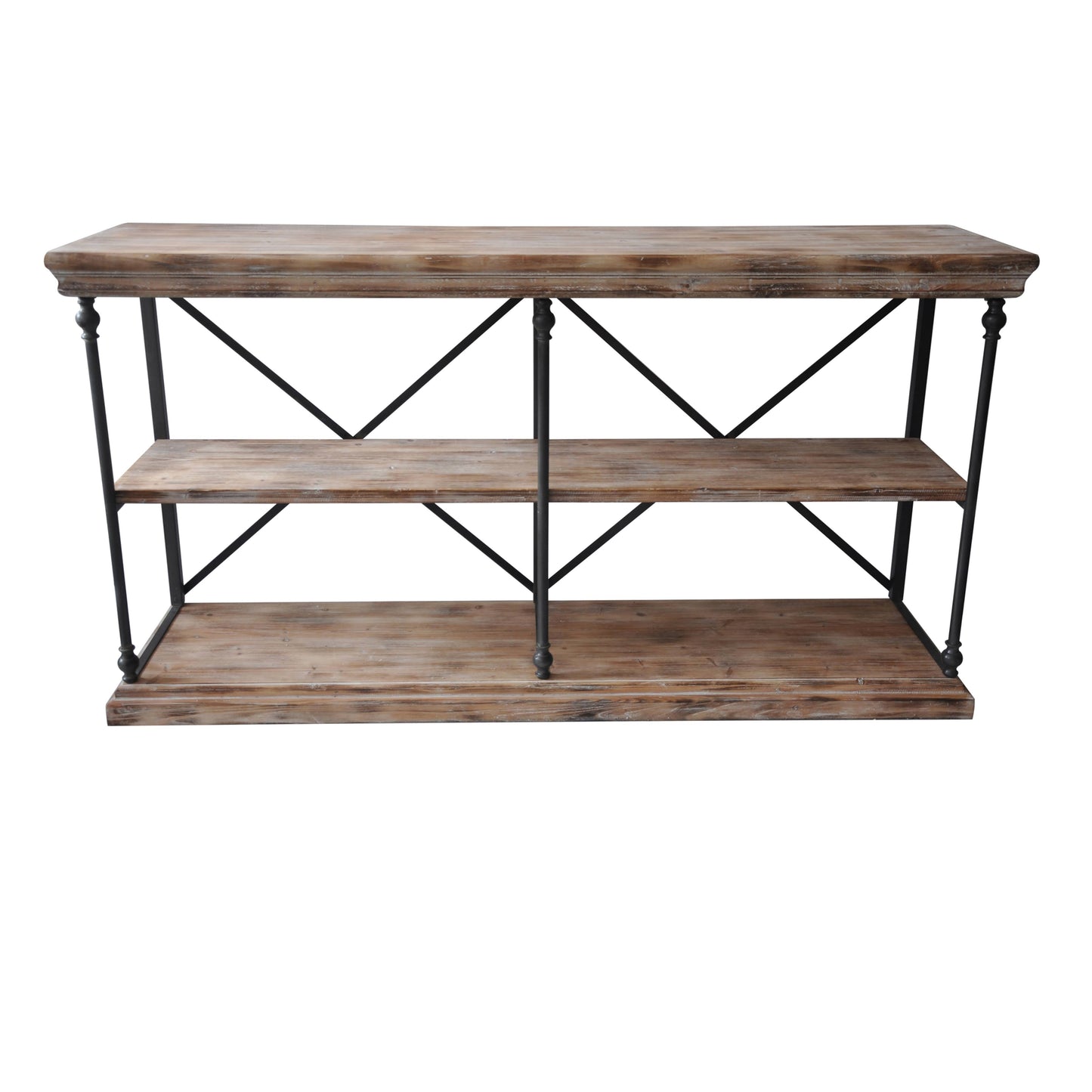 Crestview La Salle Metal and Wood Console