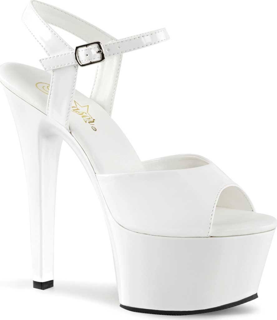 Pleaser - ASPIRE-609 14 / White Patent/White