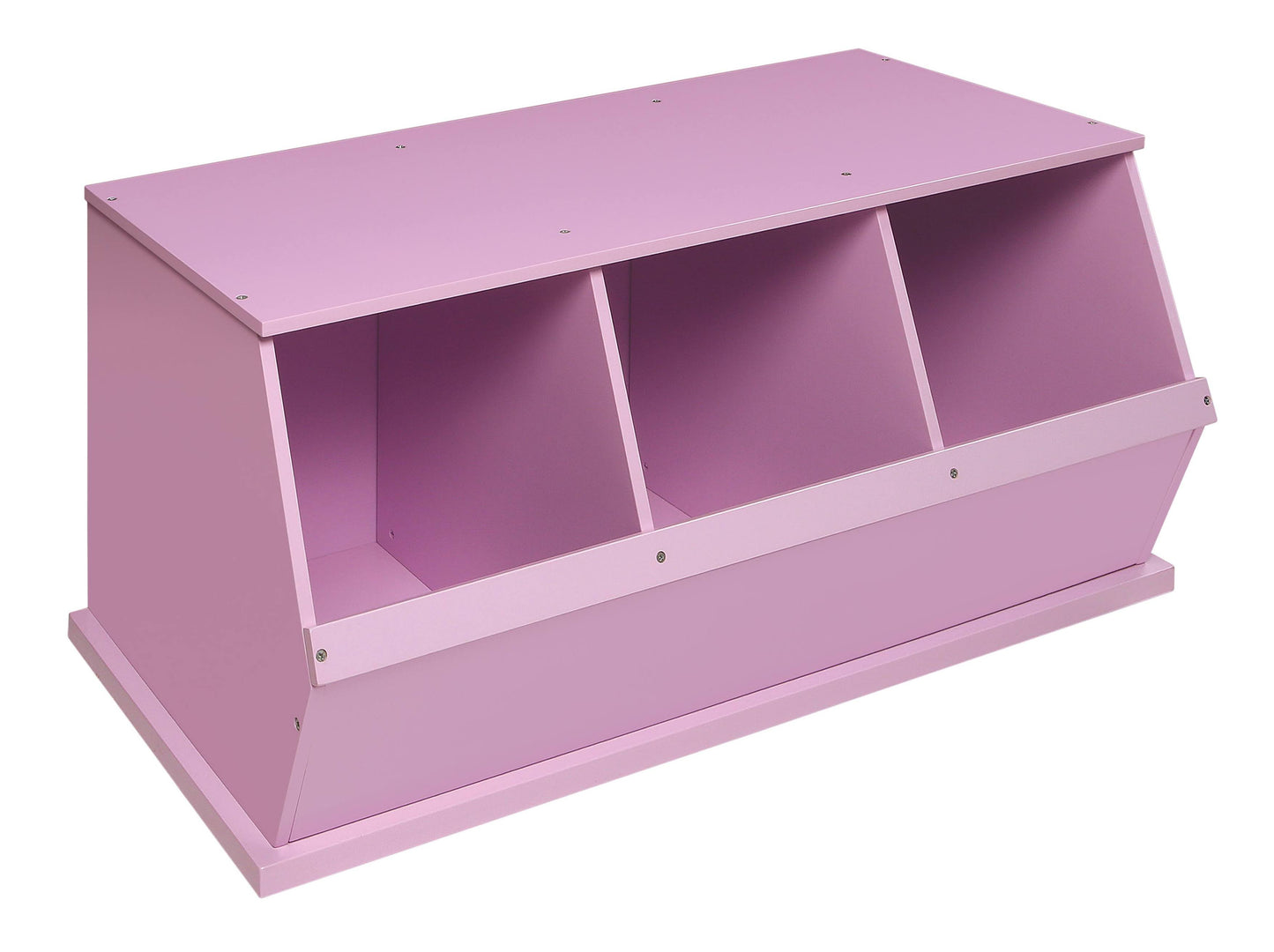 Badger Basket Three Bin Storage CUBBY Lilac