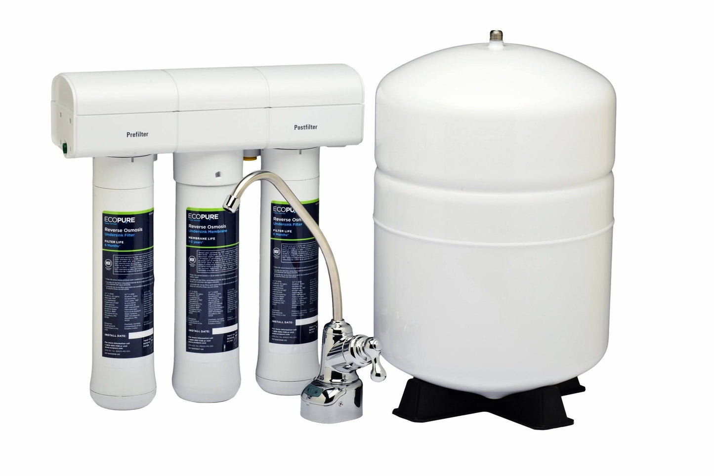 EcoPure Under Sink REVERSE Osmosis Water Filter System ECOP30