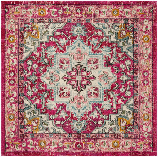 Safavieh Monaco MNC250J Area Rug Fuchsia/Light Blue 67