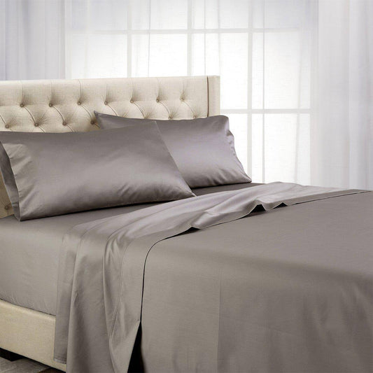 1,000 Thread Count 100% Cotton Split King Sheet Set Gray