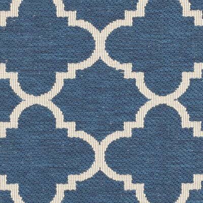 Critchlow Geometric Navy Blue Indoor/Outdoor Area Rug Charlton Home Rug Size  Runner 23