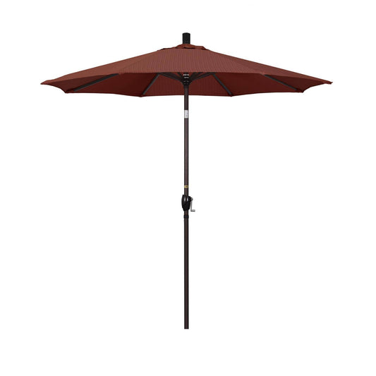 California Umbrella 7.5 ft. Pacific Trail Series Aluminum Patio Umbrella with Olefin Fabric Terrace Adobe