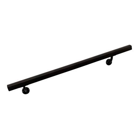 Ahr Aluminum Wall Handrail w/ Mounts (13 Length,Dark Copper), Bronze