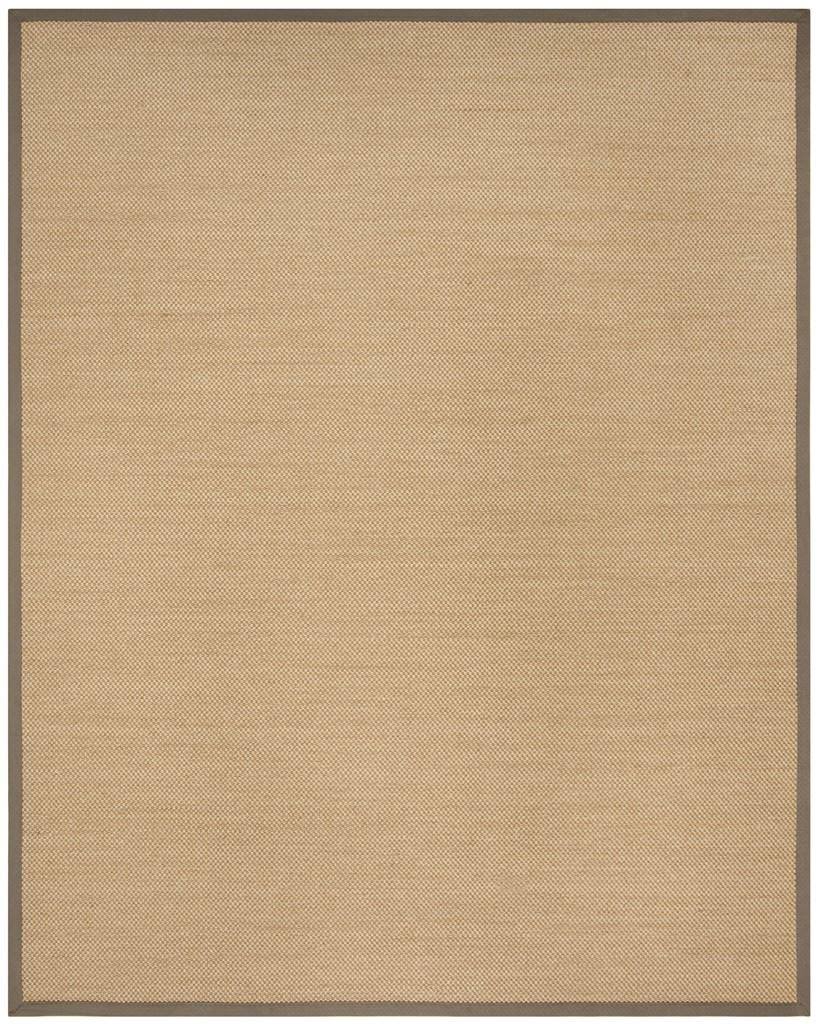 Safavieh NF141G Natural Fiber Maize / Grey Area Rug - 8 x 10