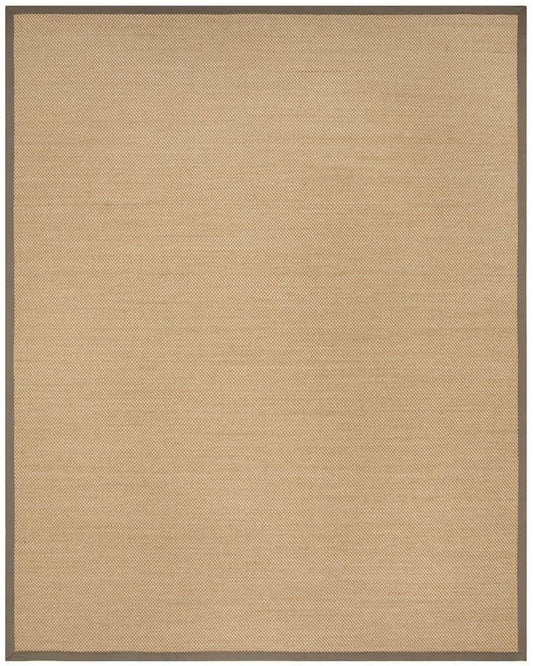 Safavieh NF141G Natural Fiber Maize / Grey Area Rug - 8 x 10