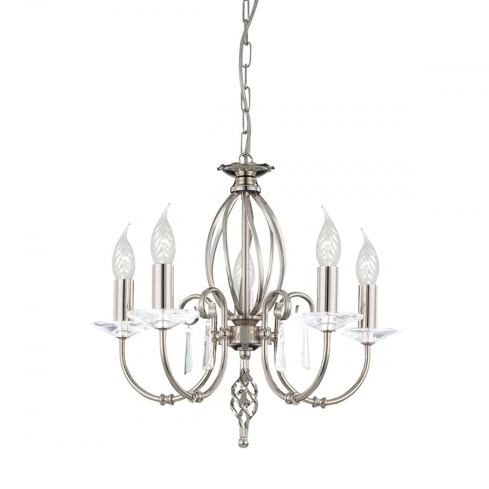 Elstead Aegean 5 Light Vintage Antique Traditional Chandelier Polished Chandelier Lighting