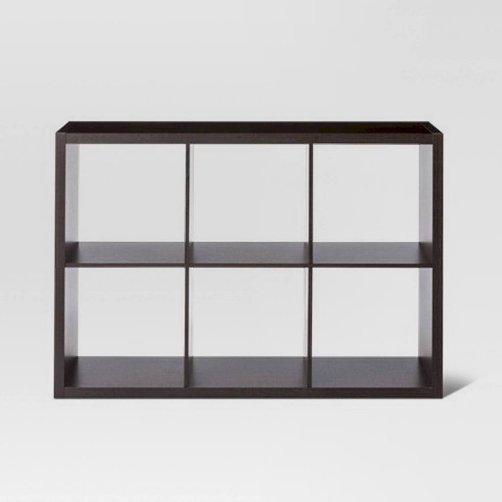 Threshold 6 Cube Organizer Shelf 13 inch - Espresso