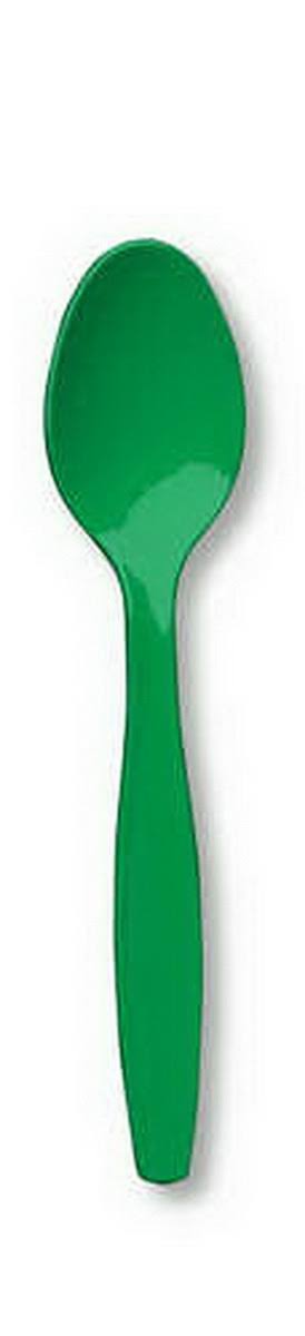 Emerald Green Plastic Spoons 288-ct 010561