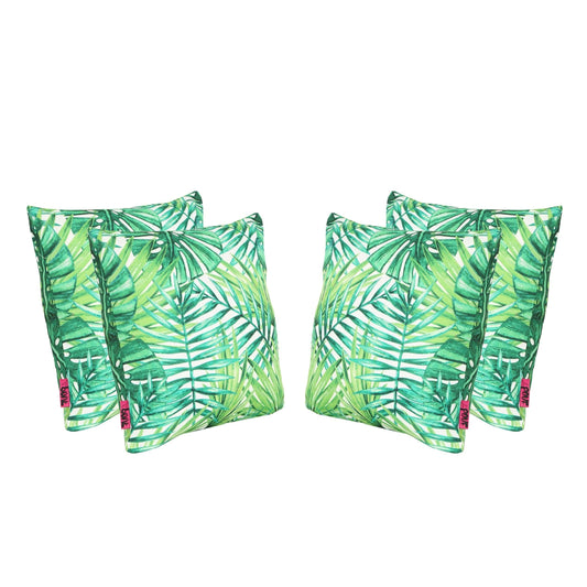 Christopher Knight Home Palms Outdoor 17.75 inch Square Cushion (Set of ) by, Size: Green