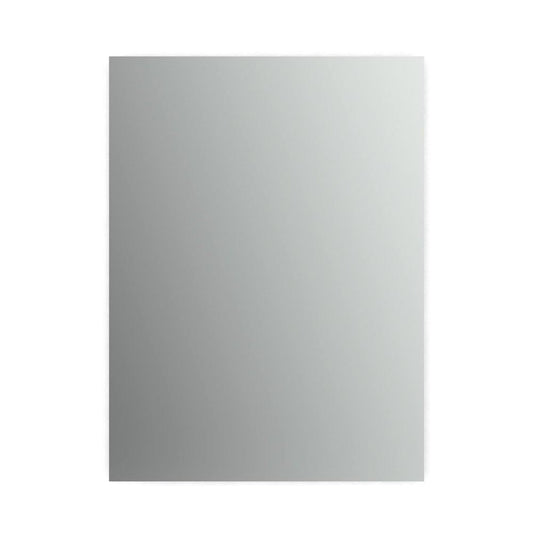 Delta Wall Mount 48cm . x 70cm . Small (S2) Rectangular Frameless Standard Glass Bathroom Mirror with Easy-Cleat Flush Mounting