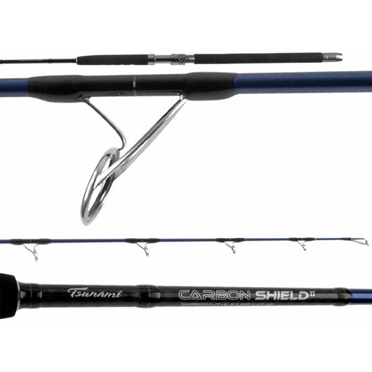 Tsunami Carbon Shield II Boat Spinning Rods TSCSHDBSII701M-B