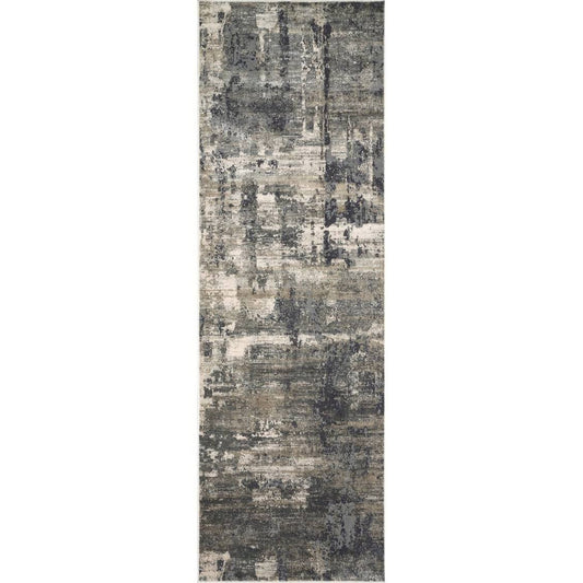 Alexander Home Mid-Century Modern Abstract Area Rug - 71 x 101 - Ivory/Charcoal