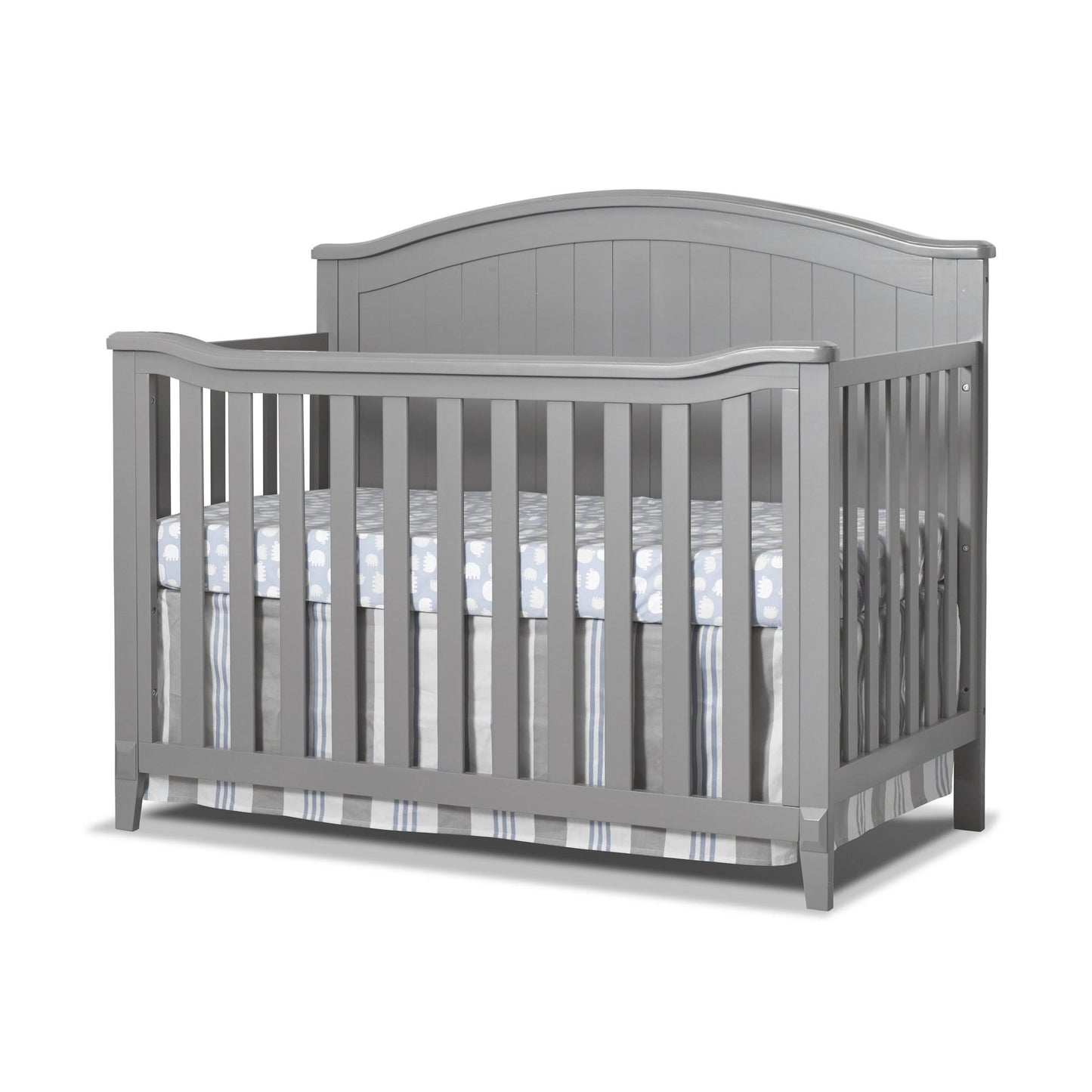 Sorelle Fairview 4 in 1 Convertible Crib, Grey Gray