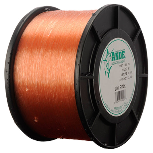 Ande Premium Monofilament Line - 3 lb. Spool - 30 lb. Test - Pink