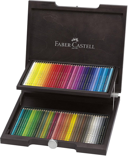 Faber-Castell - Polychromos Wooden Case of 72 Pencils