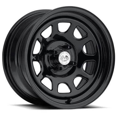 U.S. Wheel  Wheel, 022 Series Drift Daytona FWD, Steel, Gloss Black, 16 inch x 8.0 in., Wheels