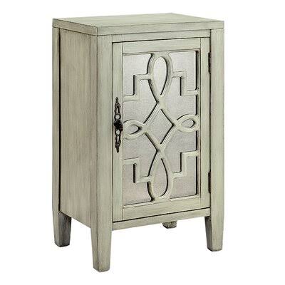 Bardane 1 Door Accent Cabinet Lark Manor Color Creamy Gray