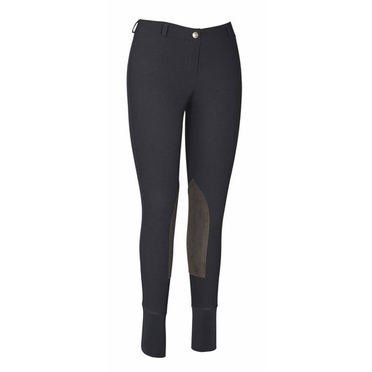 TuffRider Ladies Ribb Lowrise Pull on Breeches, Black