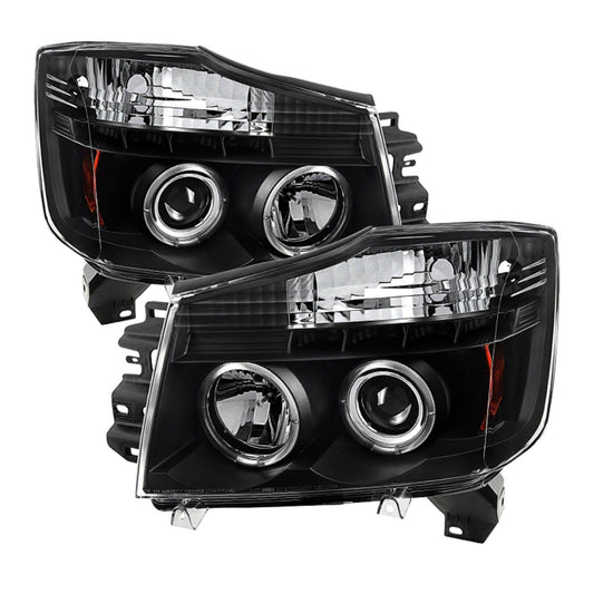 2006 Nissan Titan Spyder Halo LED Projector Headlights - 5011572