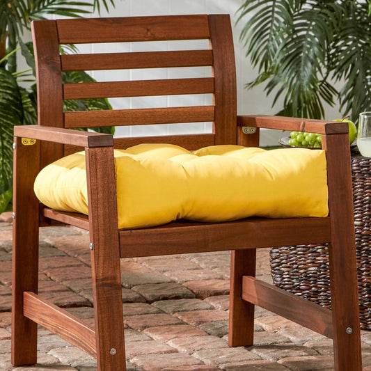 Driftwood Yellow 20-inch Outdoor Chair Cushion by Havenside Home - 20W x 20L