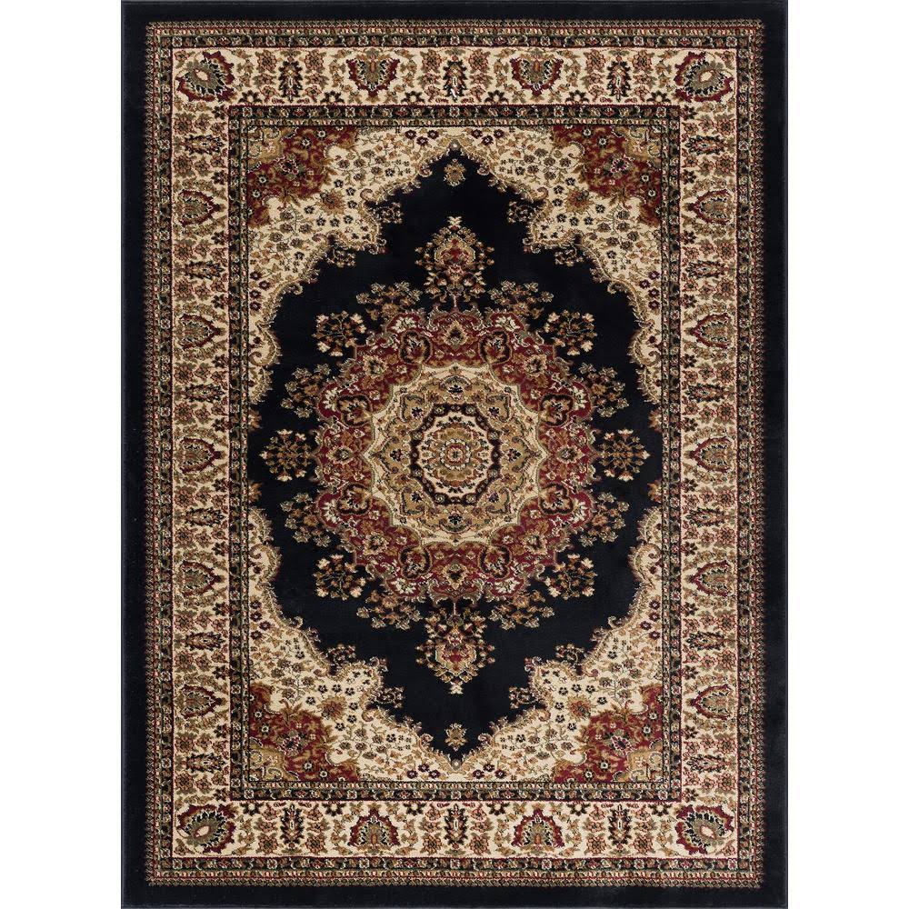 Tayse Rugs Sensation Collection Rug - 4703 Black