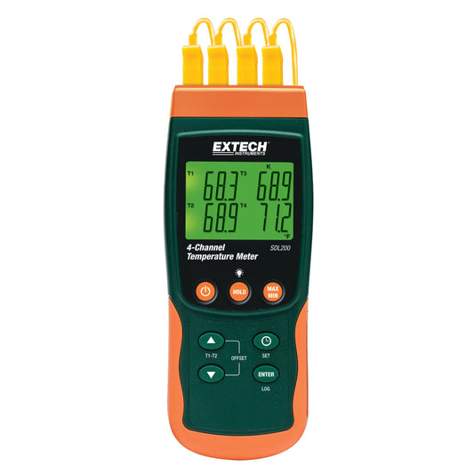 Extech SDL200 4-Channel Datalogging Thermometer