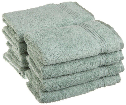 100% Cotton 8-Piece Hand Towel Set, Sage, Size Hand Towels, Green