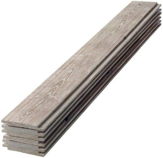 1 in. x 6 in. x 8 ft. Barn Wood Gray Shiplap Spruce/Pine/Fir Board (6-Pack)