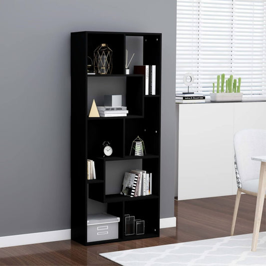 vidaXL Book Cabinet Black 26.4