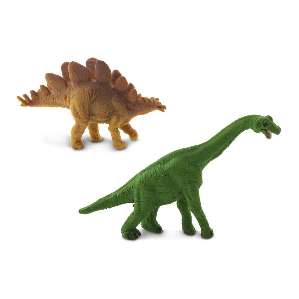 Safari LTD Good Luck Minis Stegosaurus and Brachiosaurus