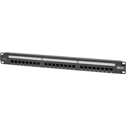 Tripp Lite N252-P24 Cat6 24 Port(s) Network Patch Panel - Black