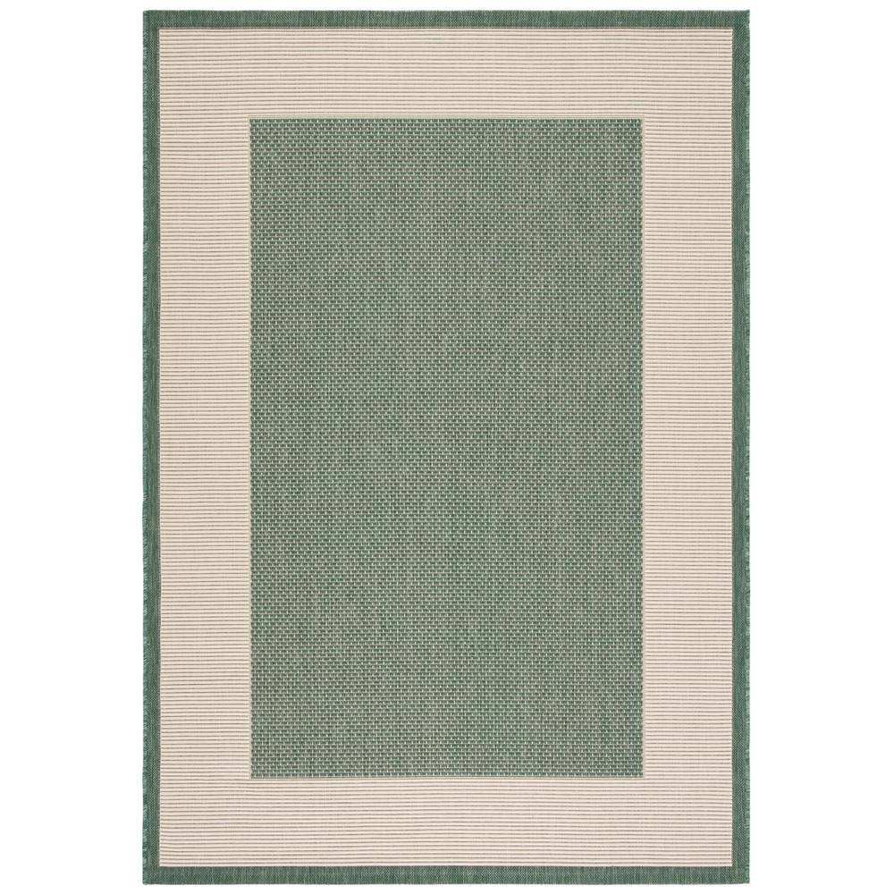 Safavieh Courtyard Rug Collection CY7987-32221 - Dark Green / Beige - 8 x 10