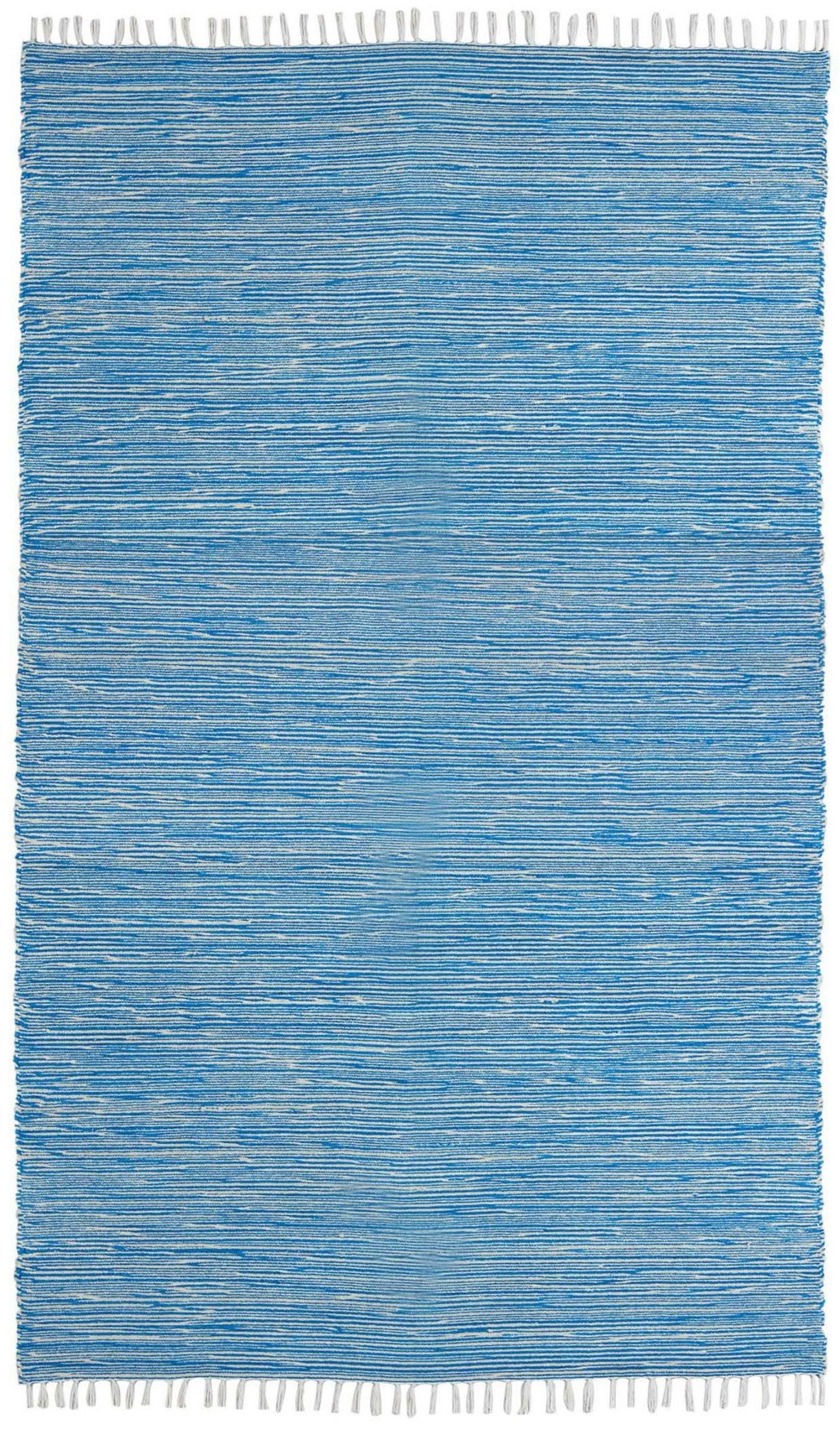 Aqua Complex Chenille Flat Weave Rug, 8x10