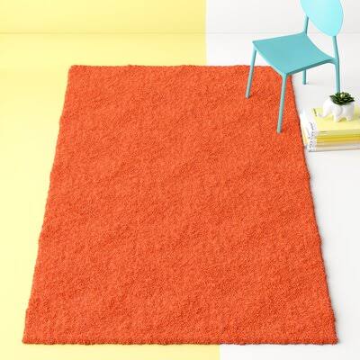 Angeline Tiger Orange Area Rug Ebern Designs Rug Size: Rectangle 10 x 13