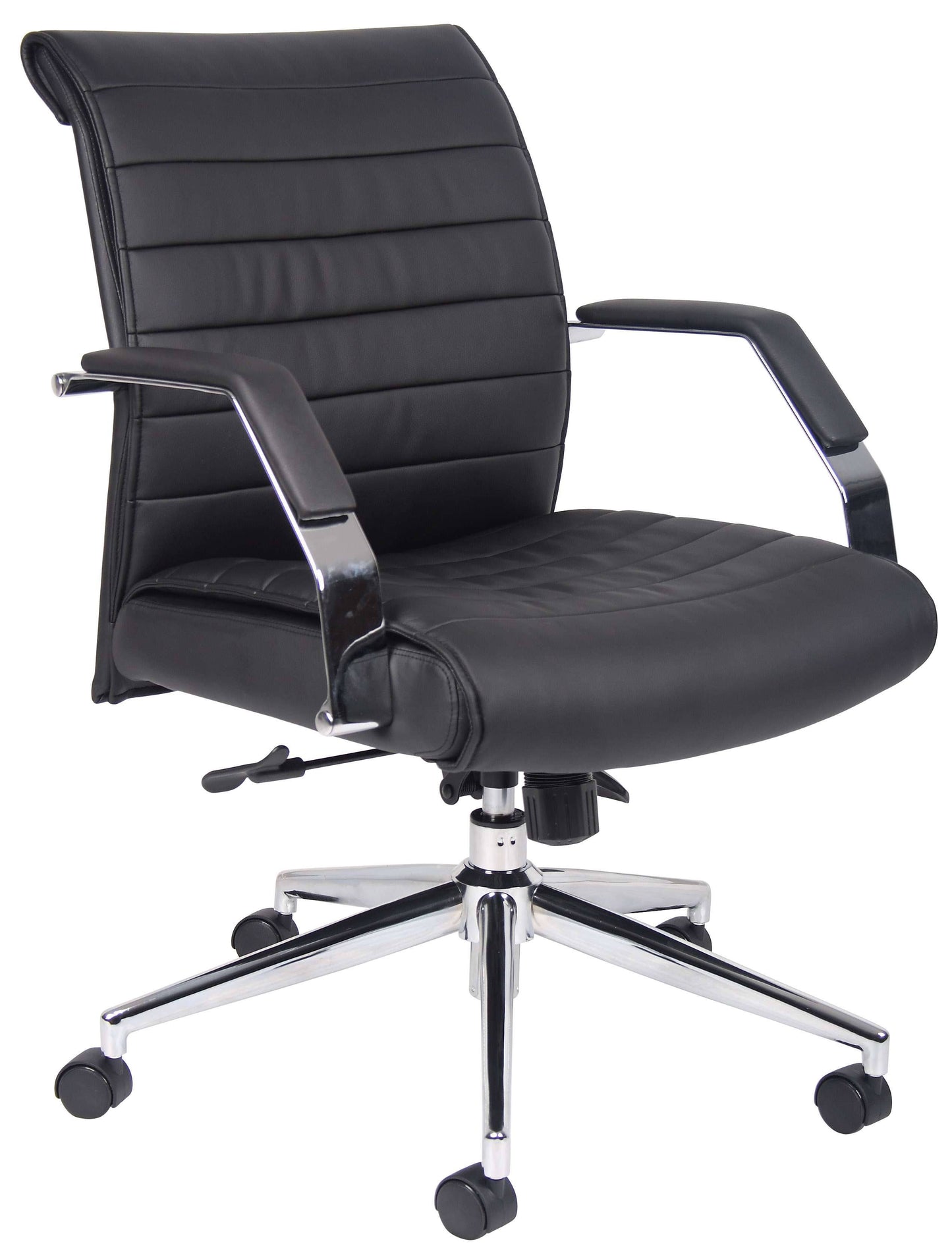 Boss Office Products Black Mid-back Executive Chair, Black