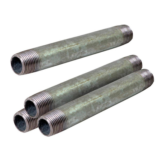 2-1/2 in. x 11 in. Galvanized Steel Nipple Pipe (4-Pack)