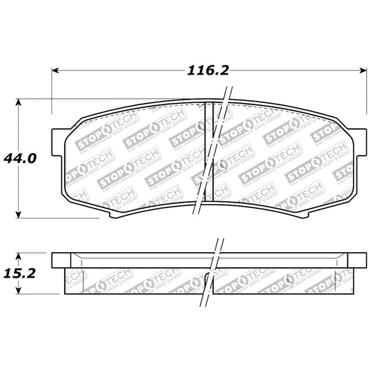 StopTech 308.06060 - Street Brake Pads