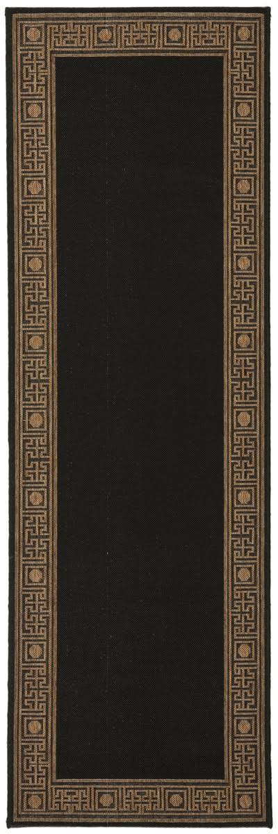 Safavieh Courtyard Black / Coffee Outdoor Area Rug - CY5143G - 2-7