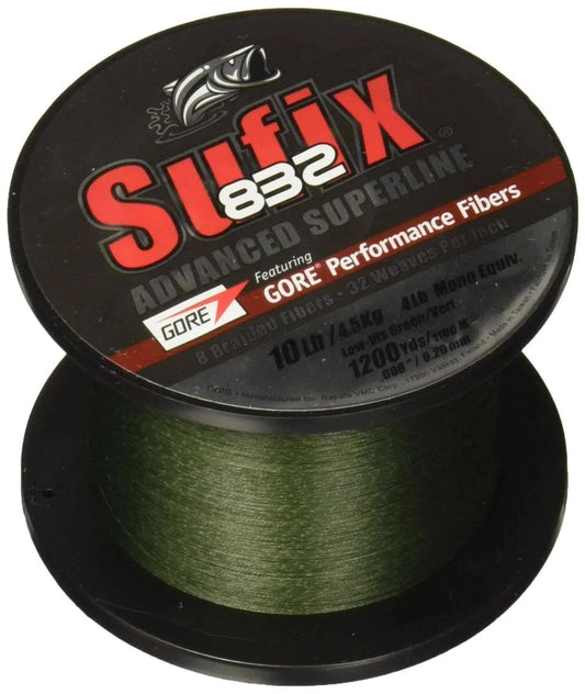 Sufix 832 Braid Line-1200 Yards (Green, 50-Pound)